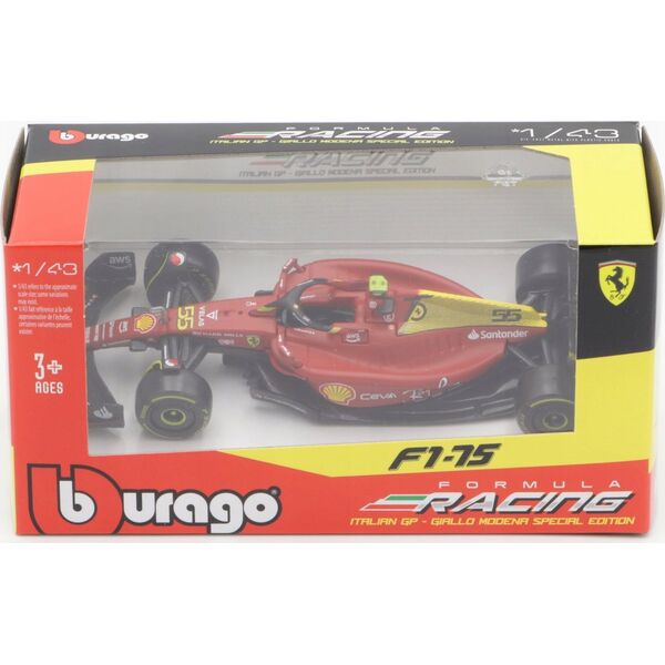 Bburago Ferrari Racing F1-75 Italian GP 2022 #55 BBURAGO
