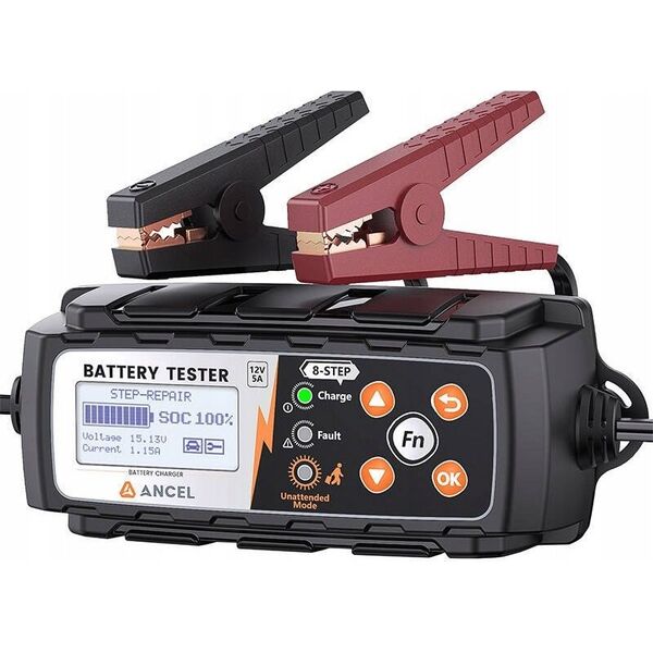 ANCEL Tester i ładowarka do akumulatora 2w1 Ancel BT521