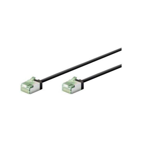 Goobay Ultra-elastyczny CAT 8.1 kabel krosowy, slim, U/FTP, czarny - Długość kabla 3 m