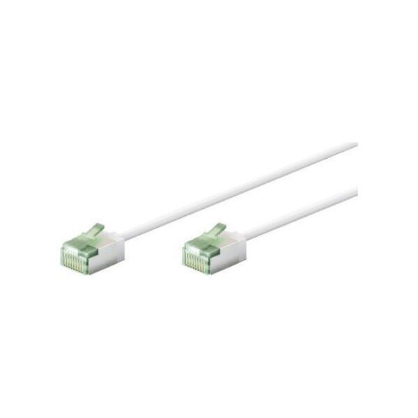 Goobay Ultra-elastyczny CAT 8.1 kabel krosowy, slim, U/FTP, biały - Długość kabla 2 m