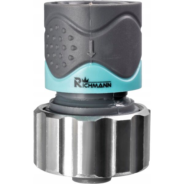 Richmann Hose connection ABS/ALU 3/4" Stop-system
