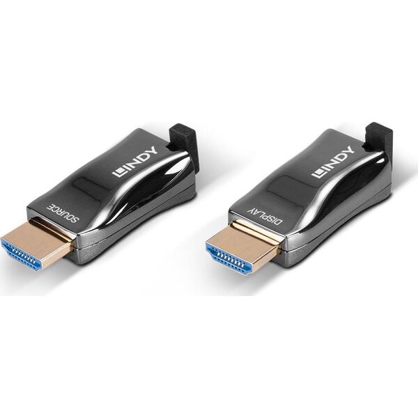 System przekazu sygnału AV Lindy LINDY 300m HDMI 4K60 Fiber Optic Dongle extender