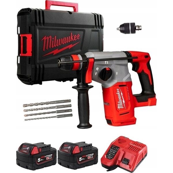 Młotowiertarka Milwaukee Akum. perforatorius SDS-Plius M18 BLHX-502X (18V) 2x5,0Ah 2,3J Milwaukee