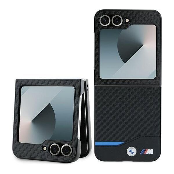 BMW BMW BMHCZF622NBCK Z Flip6 F741 czarny/black hardcase Carbon Blue Line