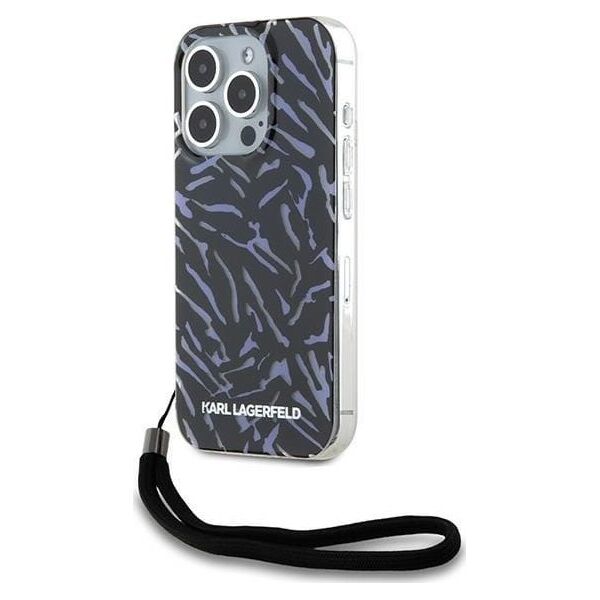 Karl Lagerfeld Karl Lagerfeld KLHCP15XHZBPKCCU iPhone 15 Pro Max 6.7" fioletowy/purple Zebra With Cord