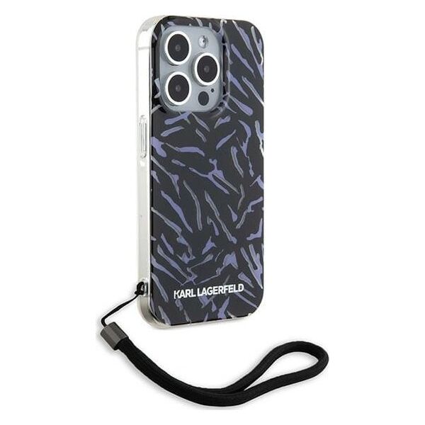 Karl Lagerfeld Karl Lagerfeld KLHCP15XHZBPKCCU iPhone 15 Pro Max 6.7" fioletowy/purple Zebra With Cord