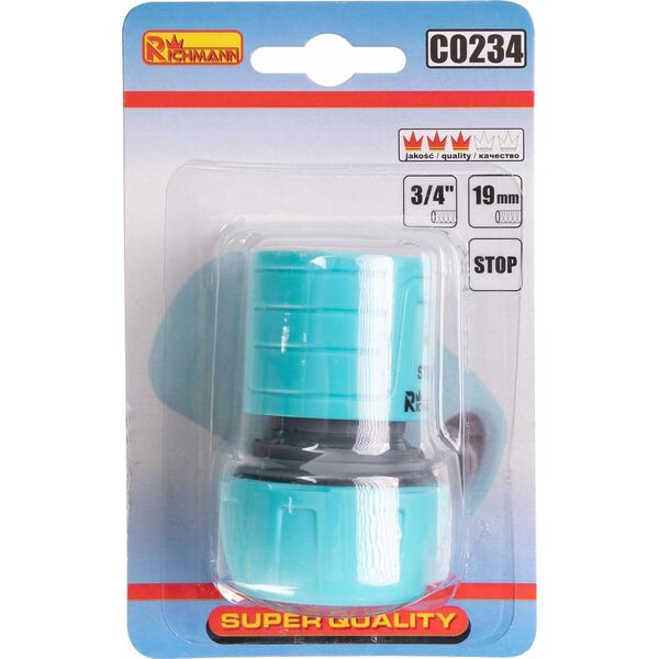 XTline Quick connect 3/4 with STOP C0234