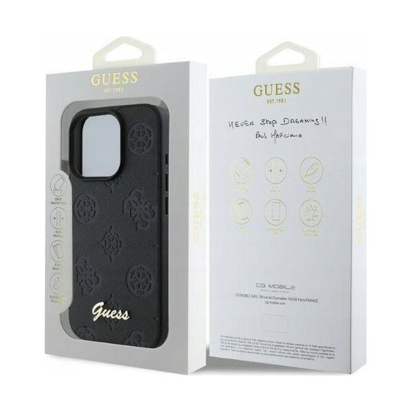 Guess Guess GUHCP16XG4GFGR iPhone 16 Pro Max 6.9" czarny/black hardcase 4G Classic