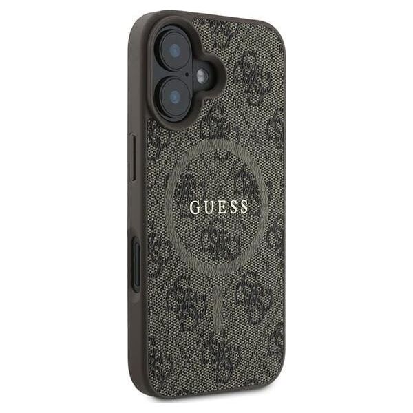 Guess Guess GUHMP16MG4GFRW iPhone 16 Plus 6.7" brązowy/brown hardcase 4G Ring Classic Logo MagSafe