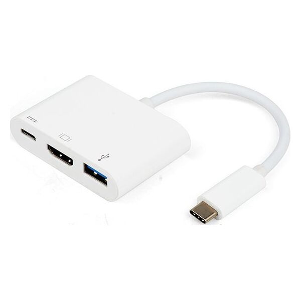 Adapter AV Vivanco Vivanco adapter USB-C - HDMI 3in1, white (34293)