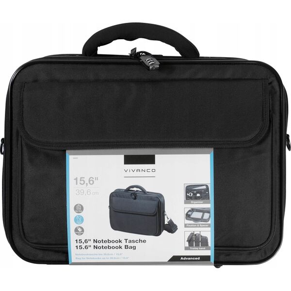 Plecak Vivanco Vivanco laptop bag Advanced Wide 15.6', black (36983)