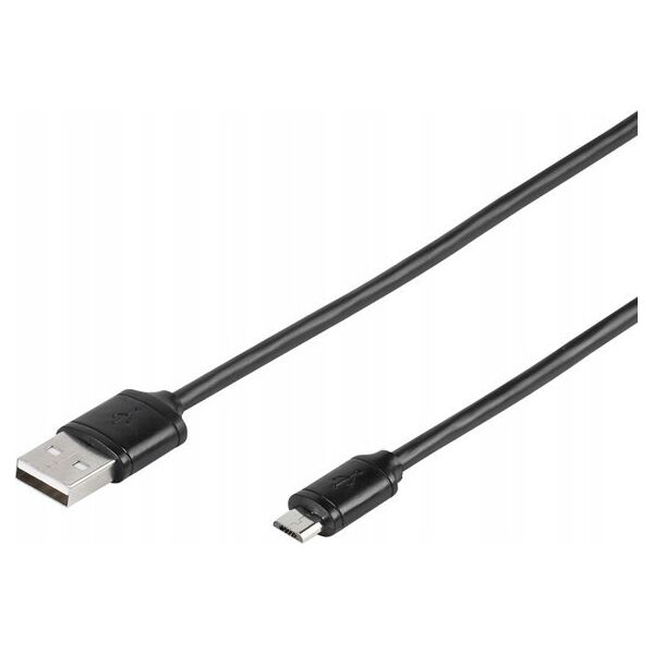 Kabel USB Vivanco Vivanco cable microUSB - USB 1m, black (35815)