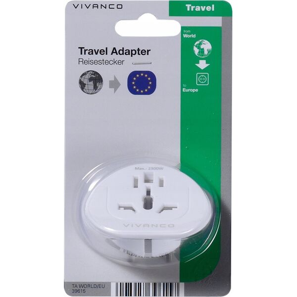 Vivanco Vivanco travel adapter World-EU (39615)