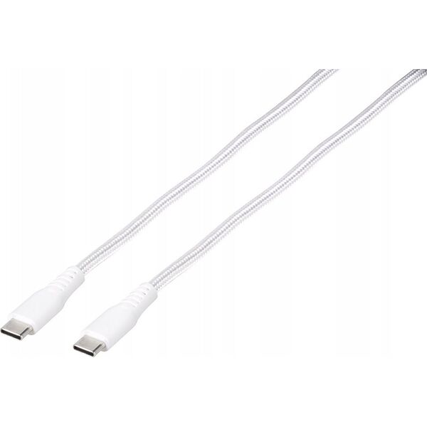 Kabel USB Vivanco Vivanco cable USB-C - USB-C LongLife Charging 1.5m, white (62398)