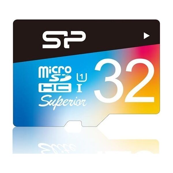 Karta Silicon Power Superior MicroSDXC 32 GB Class 10 UHS-I/U1  (SP032GBSTHDU1V20SP)
