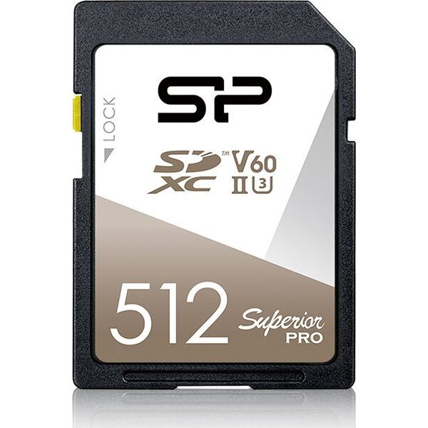 Karta Silicon Power Superior Pro SDXC 512 GB Class 10 UHS-II/U3 V60 (SP512GBSDXJV6V10)