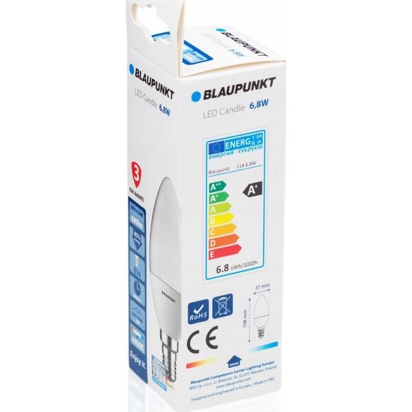 Blaupunkt Blaupunkt LED lamp E14 595lm 7W 4000K 4pcs
