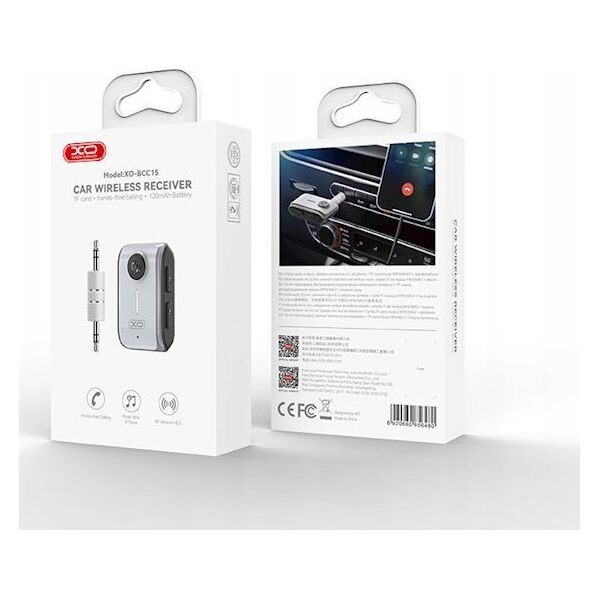 XO XO FM transmitter BCC15 Bluetooth MP3, black