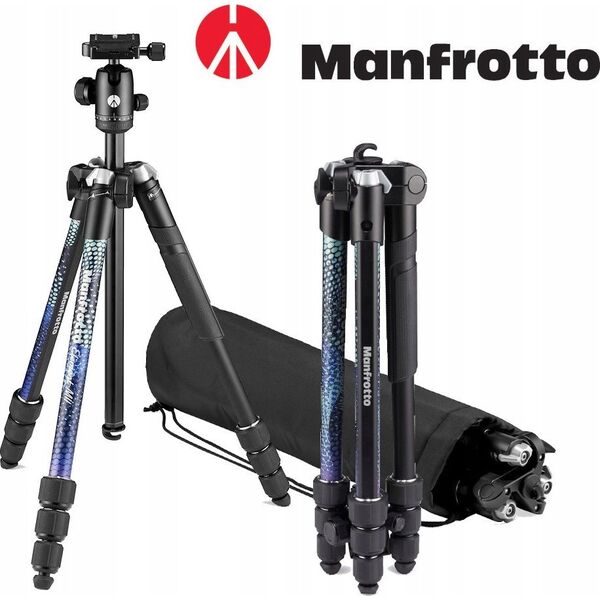 Statyw Manfrotto Manfrotto tripod kit Element MII MKELMII4BL-BH, blue
