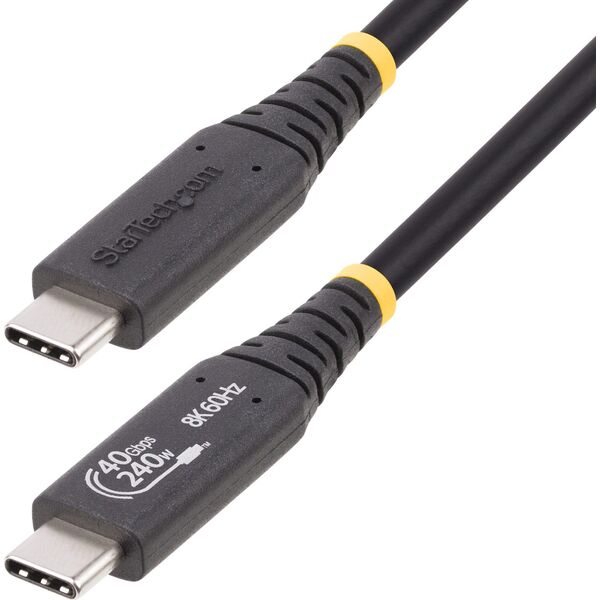 StarTech StarTech 1M-40G-USB4-CABLE kabel USB USB4 Gen 3x2 USB C Czarny