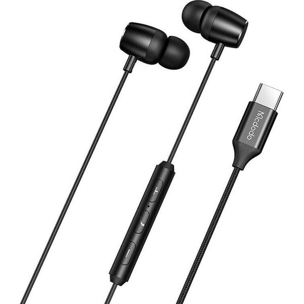 Słuchawki Mcdodo Słuchawki douszne, przewodowe Mcdodo HP-1050, USB-C (czarne)