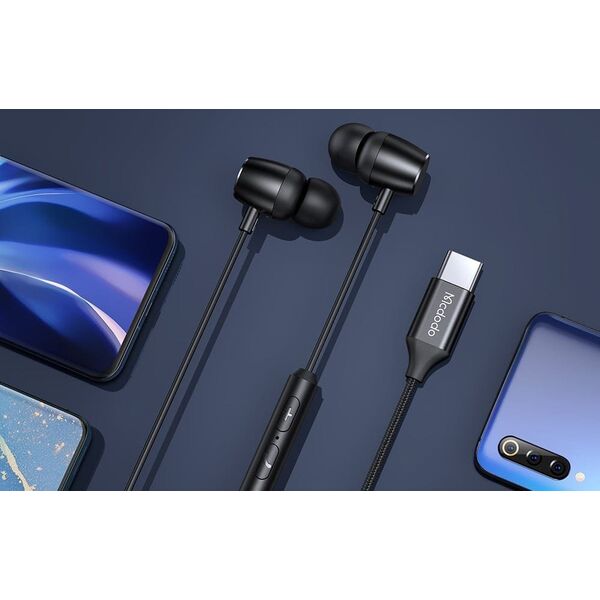 Słuchawki Mcdodo Słuchawki douszne, przewodowe Mcdodo HP-1050, USB-C (czarne)