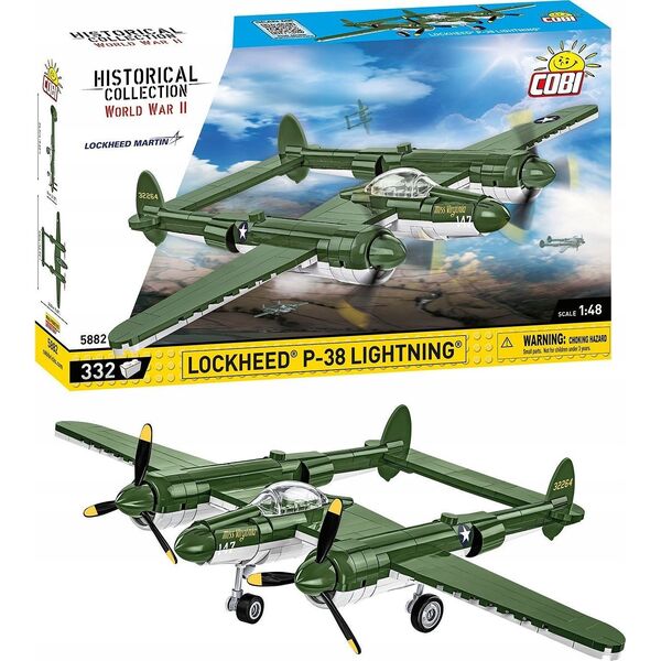 XXX_Cobi Klocki (Cobi) Klocki Lockheed P-38 Lightning 332 klocki Cobi Klocki