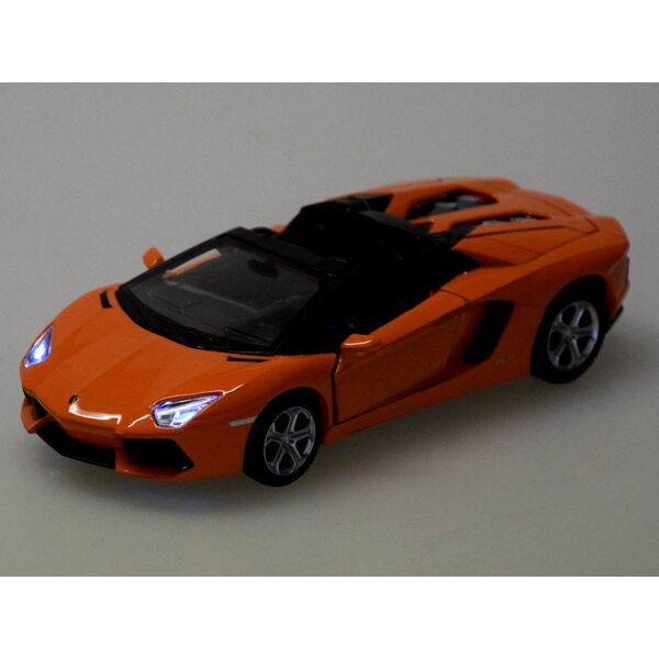 Jokomisiada Auto metalowe model Lamborghini Aventador Roadster 1:32 interaktyw. ZA5053