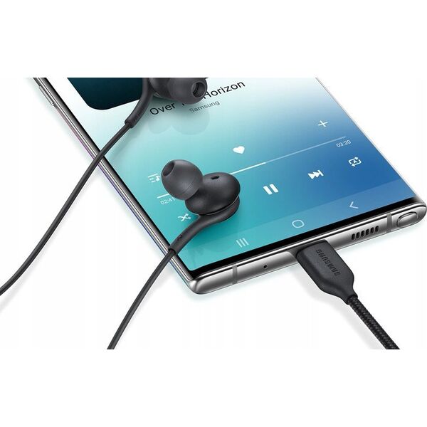 Słuchawki Samsung HEADPHONES SAMSUNG AKG USB-C BLACK