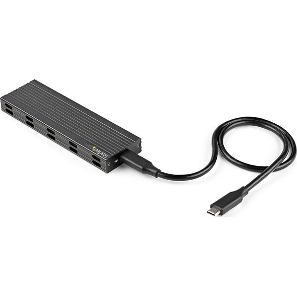 Kieszeń StarTech StarTech SM2E1BMU31C obudowa do dysków twardych Obudowa SSD Czarny M.2