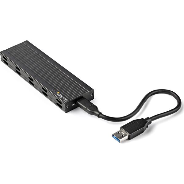 Kieszeń StarTech StarTech SM2E1BMU31C obudowa do dysków twardych Obudowa SSD Czarny M.2