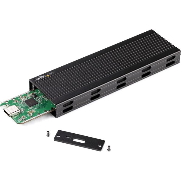 Kieszeń StarTech StarTech SM2E1BMU31C obudowa do dysków twardych Obudowa SSD Czarny M.2