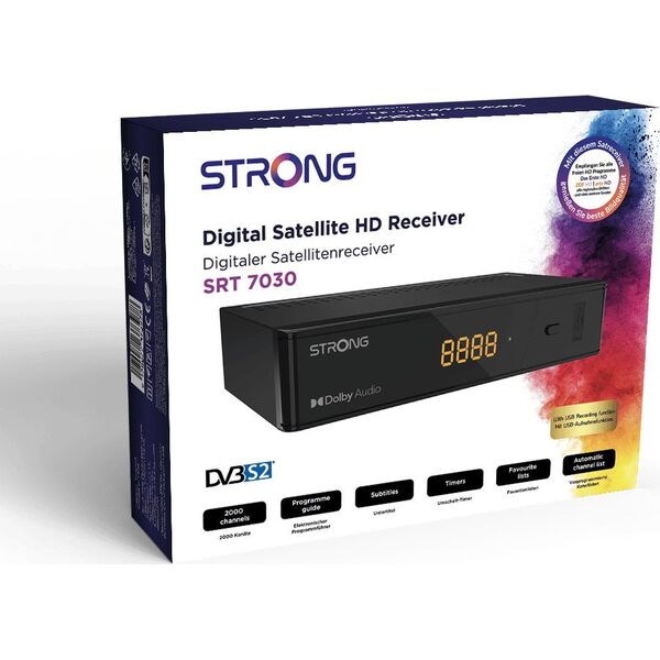 Tuner TV M_Micro Strong SRT7030 HD Sat-Receiver DVB-S2