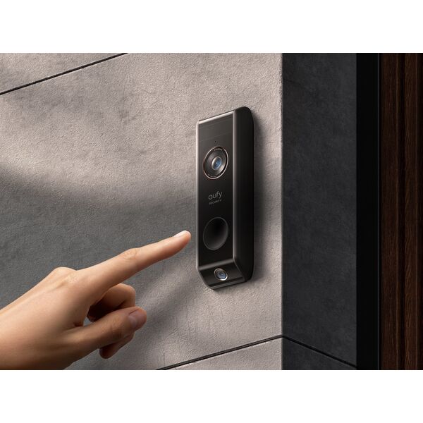 Eufy Eufy Video Doorbell Dual - Add-on - Turklingel - kabellos - 802.11b/g/n - Schwarz
