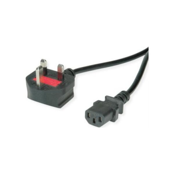 Kabel zasilający Triton Kabel zasilający VALUE UK, prosty IEC-żeński, 10A, czarny, 3 m