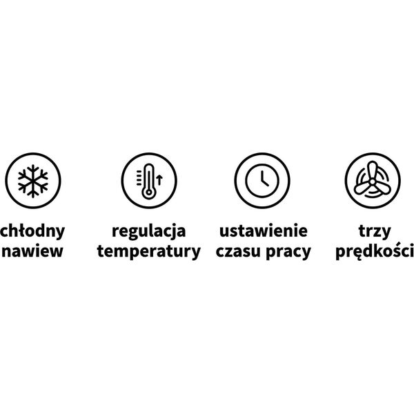 Activeshop Gabbiano suszarka wisząca Centurion DVI-303W trzy prędkości ionic czarna