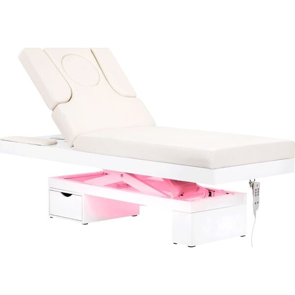 Activeshop Spa leżanka kosmetyczna Azzurro 815B świecąca white podgrzewana