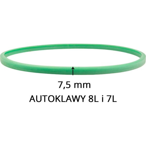 Activeshop Woson uszczelka silikonowa do autoklawów 7 L i 8 L zielona 7,5 mm