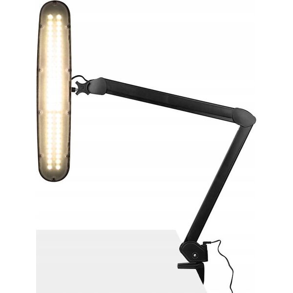 Activeshop Lampa warsztatowa led Elegante 801-tl z imadełkiem reg. natężenie i barwa światła black
