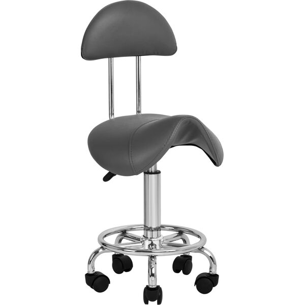 Taboret kosmetyczny 6001 szary