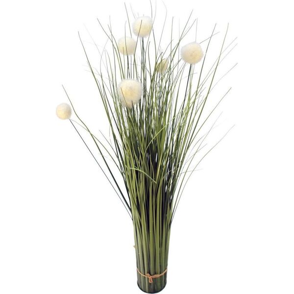 Saska Garden SZTUCZNA TRAWA FEJKA JAK ŻYWA Z BIAŁYMI KULKAMI 70 CM