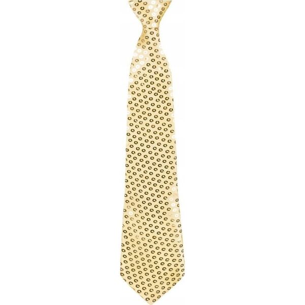 GoDan Krawat błyszczący złoty 40cm