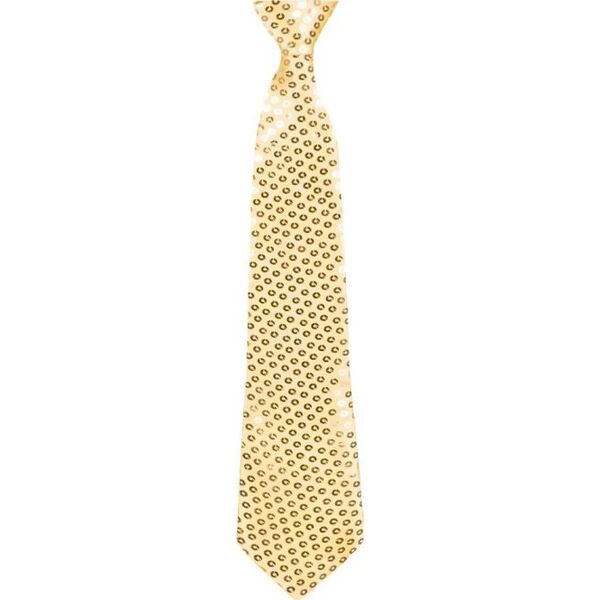 GoDan Krawat błyszczący złoty 40cm