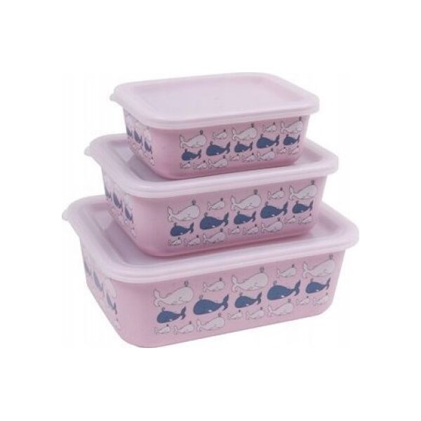 Stoneline Stoneline | Awave Set of storage box | 21940 | Storage box | 3 pc(s) | Dishwasher proof | Rose