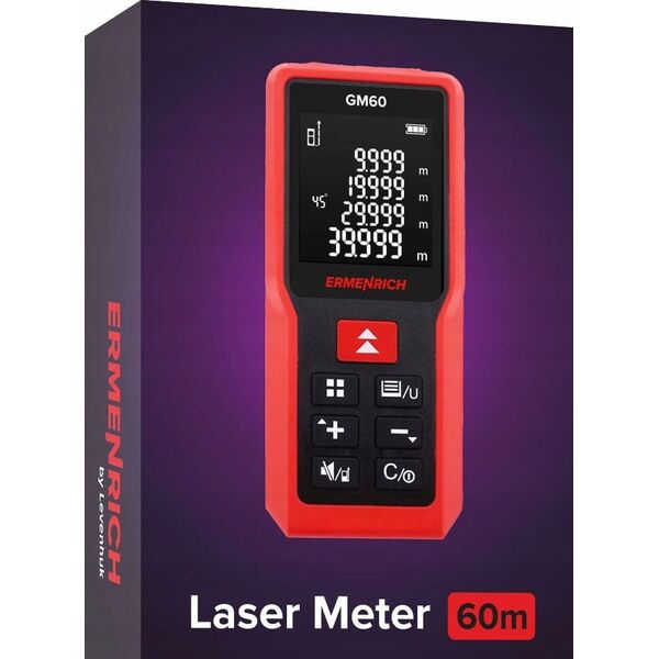 Dalmierz laserowy Ermenrich Ermenrich Reel GM60 Laser Meter