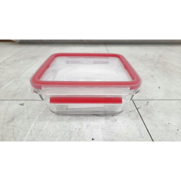 Emsa Emsa Clip&Close Glass Food Container 0,8 L red