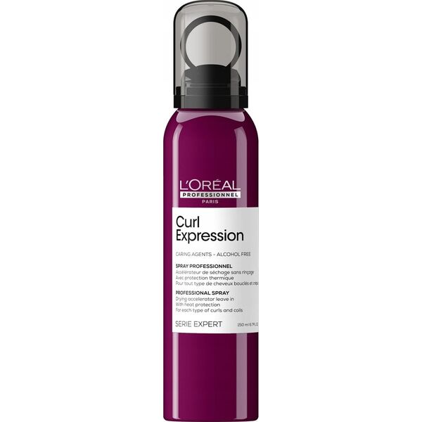 L'Oreal Professionnel, Serie Expert Curl Expression, Caring Agents/Alcohol Free, Hair Spray, Heat Protection, 150 ml For Women