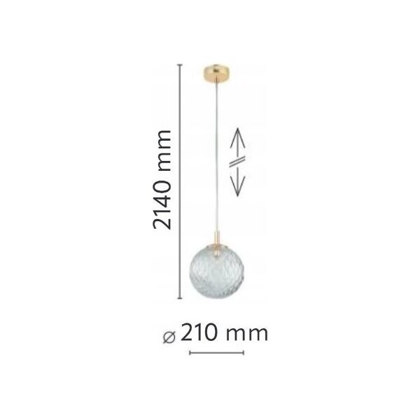 Lampa wisząca TK Lighting PENDING LIGHT CADIXG9 4609 GOLD