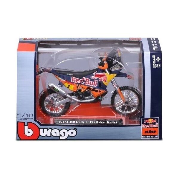 Bburago KTM 450 Rally 2019 (Dakar Rally) BBURAGO