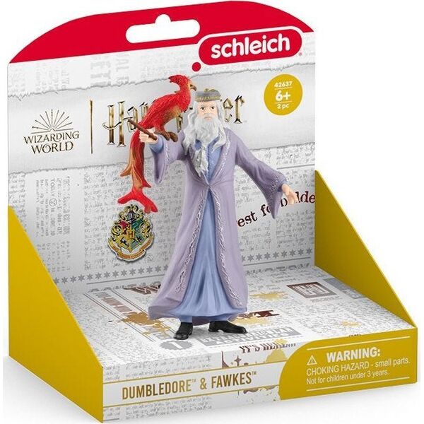 Figurka Schleich Dumbledore & Fawkes Wizarding World
